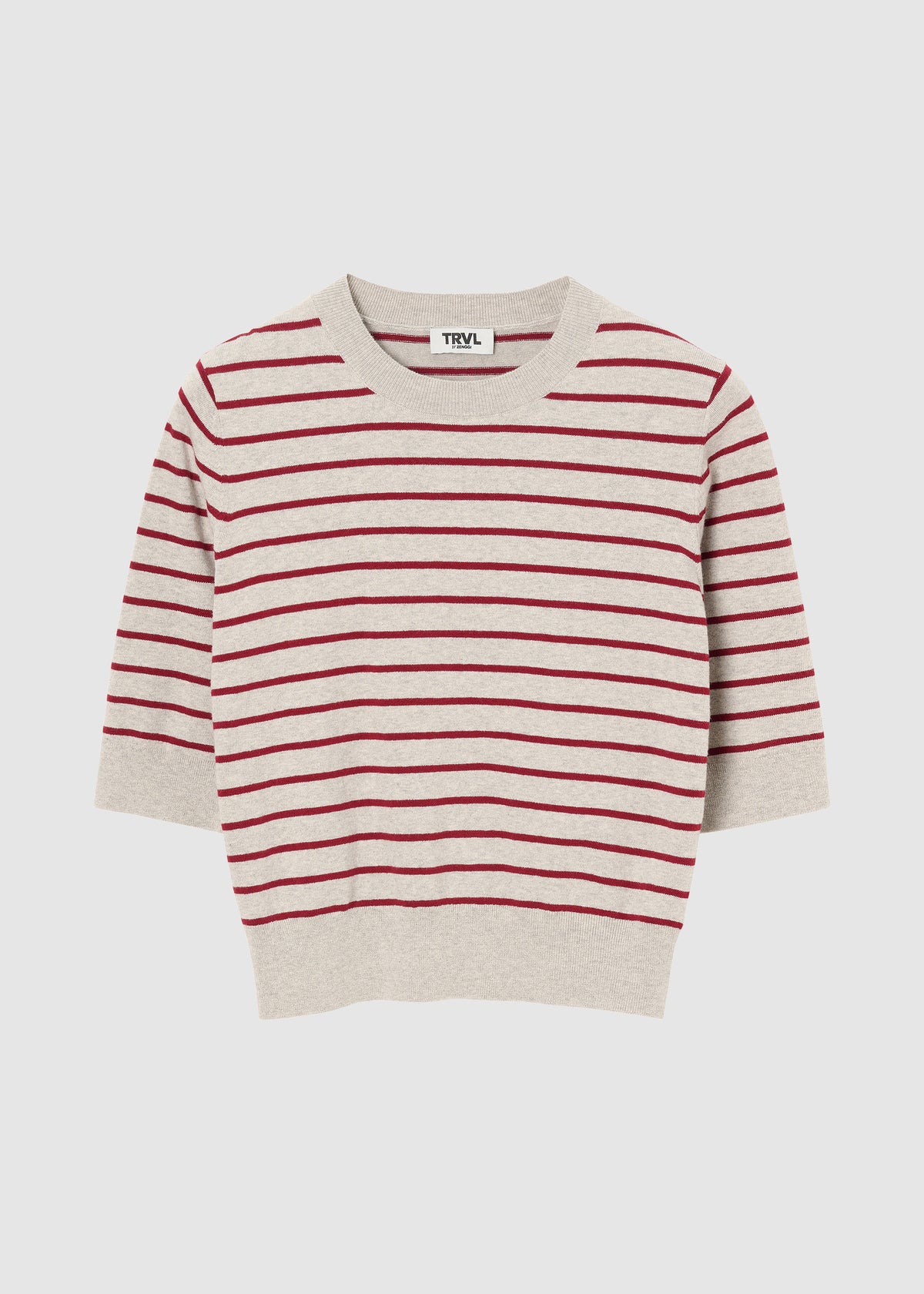 #color_grey/ruby red stripe